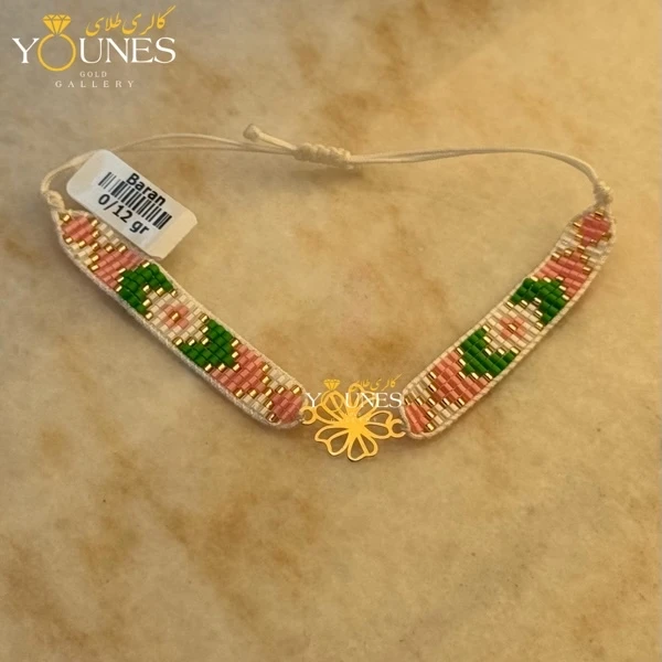 دستبند میوکی گل طلا